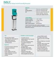 Wilo Helix V 614-1/16/E/S Çok Kademeli Yüksek Verimli Santrifüj Pompa