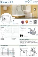 Sanipro XR Foseptik Tahliye Cihazı Wc+ 3 Ünite - 16 LT