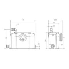 Sanipro XR Foseptik Tahliye Cihazı Wc+ 3 Ünite - 16 LT