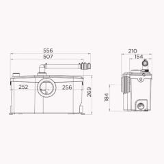 Sanibest Pro Foseptik Tahliye Cihazı WC + 3 Ünite  - 18 LT
