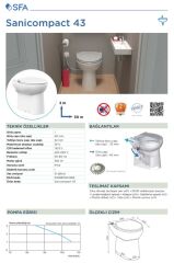 Sanicompact 43 Klozet Tipi Foseptik Tahliye Cihazı