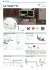 Sanishower Atık Su Tahliye Cihazı 3 Ünite 4 LT