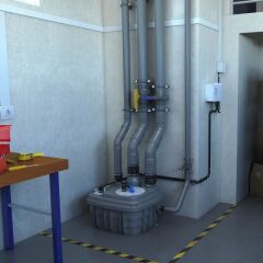 Sanicubic 1 VX Atık Su Tahliye Cihazı 60 lt Hacim