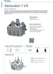 Sanicubic 1 VX Atık Su Tahliye Cihazı 60 lt Hacim
