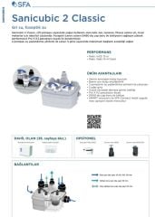 Sanicubic 2 Classic Atık Su Tahliye Cihazı 45 lt Hacim