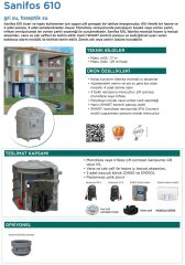 SFA Sanihydro Sanifos 610 2GR S İkili Foseptik Tahliye İstasyonu - 610 Litre