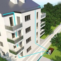 SFA Sanihydro Sanifos 610 2 SLD S Çiftli Gri Su İstasyonu - 610 Litre