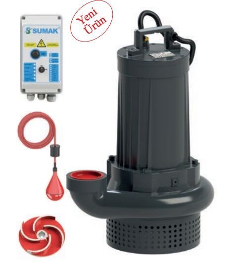 Sumak SDTV 75/3 Döküm Göv. Drenaj Ve Foseptik Pompası 7.5 HP