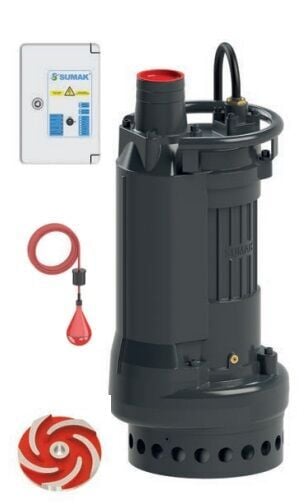 Sumak SDT 75/3Z Döküm Göv. Soğutmalı Drenaj Pompası 7.5 HP