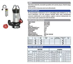 Sumak SDF18/2 Foseptik Pompası 1.8 HP