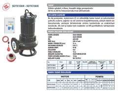 Sumak SDTK 150/6 Foseptik Pompası Yüksek Debili 15 HP