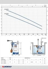 Pedrollo TOP 2 VORTEX Drenaj Dalgıç Pompa 0.5 HP