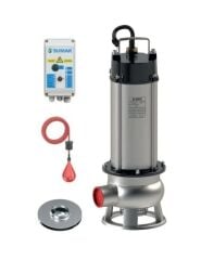 Sumak SDT 30/2 İnox Az Kirli Paslanmaz Drenaj Dalgıç Pompa 3 HP 380V