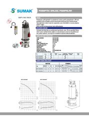 Sumak SDFV 20/2 İnox Paslanmaz Foseptik Dalgıç Pompa 2.2 HP 220V