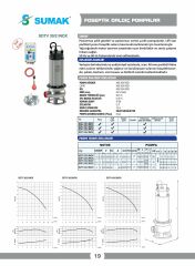 Sumak SDTV 30/2 İnox Paslanmaz Foseptik Dalgıç Pompa 3 HP 380V
