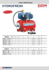 Pedrollo JSWm 2CX-D Jet Hidrofor 50 LT Tanklı 1 HP 4 Kat 6 Daire