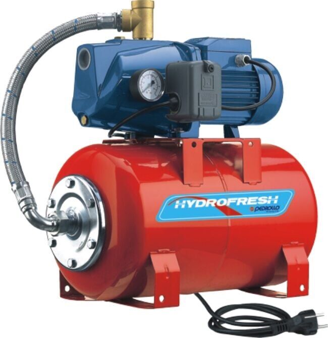 Pedrollo 4CPm 100C Sessiz Jet Hidrofor 50 LT Tanklı 1 HP 5 Kat 12 Daire