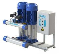 Sumak SHM8B 300/8 İki Pom. Hidrofor 2x 3 HP 15 Kat 40 Daire - 220V
