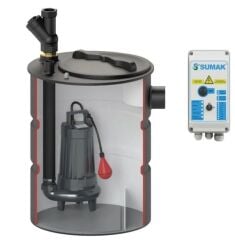 Sumak Smac 2200A  200 Lt Tanklı Tek Pompalı Tahliye Ünitesi 380V