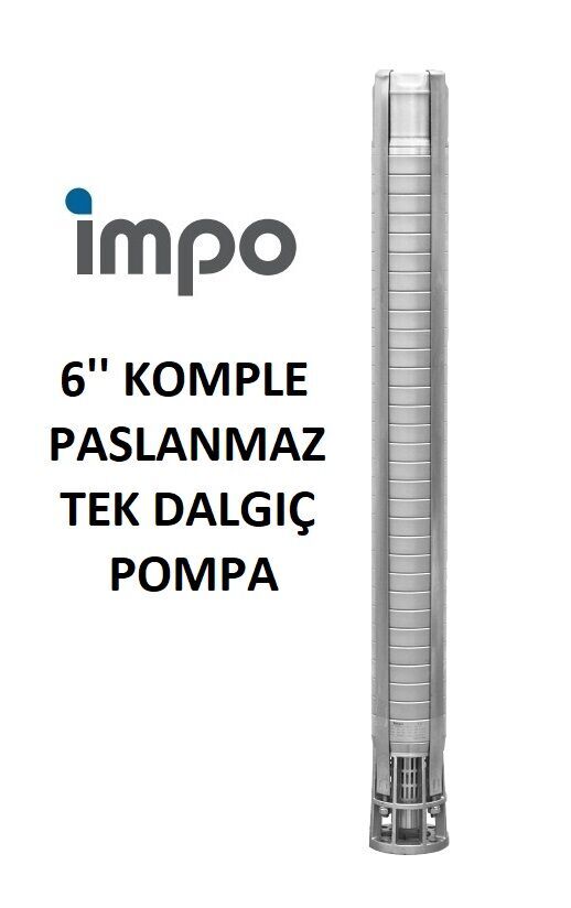 İmpo SS 636/26 - 6'' Paslanmaz Tek Dalgıç Pompa 297 Mss - 40 HP