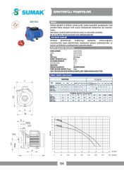 Sumak SMT150-A Santrifüj Pompa 1.5 HP 380V