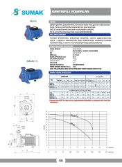 Sumak SMT150 Santrifüj Pompa 1.5 HP 380V