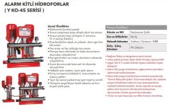 Etna Y2 KO 45/4-110 İki Pom. Yangın Hidroforu 2x15 HP 77 Mss - 70 Ton