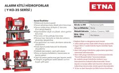 Etna Y2 KO 35/5-110 İki Pom. Yangın Hidroforu 2x15 HP 80 Mss - 50 Ton