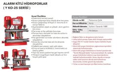 Etna Y2 KO 25/10-110 İki Pom. Yangın Hidroforu 2x15 HP 115 Mss - 36 Ton