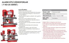 Etna Y2 KO 25/8-75 İki Pom. Yangın Hidroforu 2x10 HP 92 Mss - 36 Ton