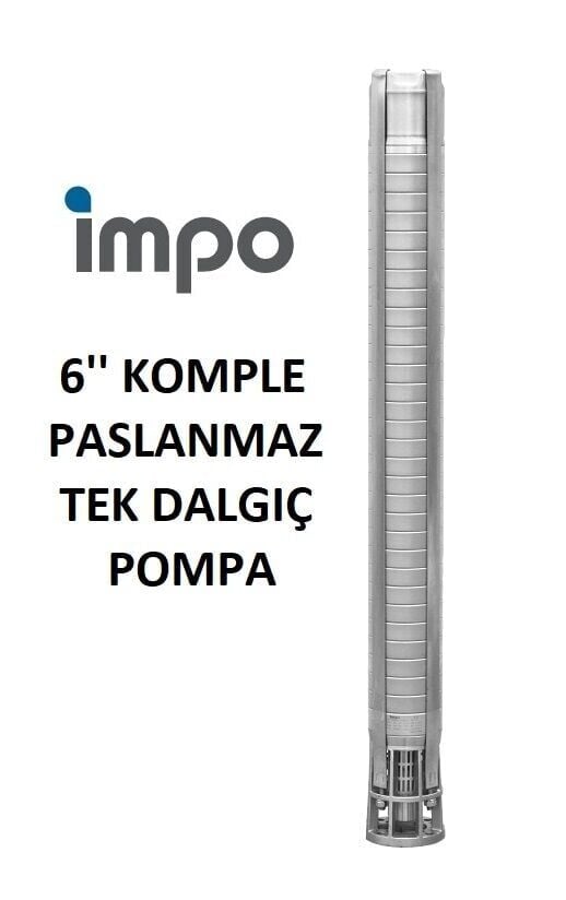 İmpo SS 632/27 - 6'' Paslanmaz Tek Dalgıç Pompa 302 Mss - 30 HP