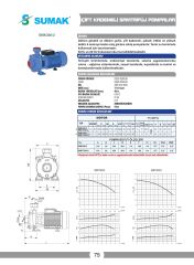 Sumak SMKT220/2 Çift Kademeli Santrifüj Pompa 2.2 HP 380V