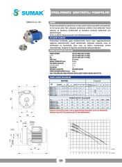 Sumak SMINOX/A-150 304 Paslanmaz Santrifüj Pompa 1.5 HP 220V