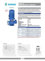 Sumak SML160/65 İnline Santrifüj Pompa DN65 - 2900 D/D - 11 KW
