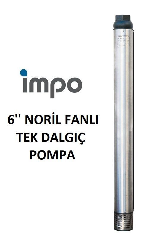 İmpo SN 660/18 - 6'' Noril Fanlı Tek Dalgıç Pompa 200 Mss - 40 HP