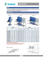 Sumak SHT16C 550/5 Üç Pom. Hidrofor 3x5.5 HP 11 Kat 152 Daire - 380V