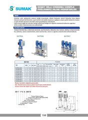 Sumak SHTP16 C 550/10 Üç Pom. Paslanmaz Hidrofor 3x5.5 HP 15 Kat 144 Daire - 380V