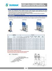 Sumak SHTP16 C 550/10 Üç Pom. Paslanmaz Hidrofor 3x5.5 HP 15 Kat 144 Daire - 380V