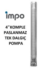İmpo S4S 08/15 - 4'' Paslanmaz Tek Dalgıç Pompa 94 Mss - 3 HP