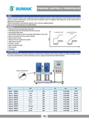 Sumak SHT 6C 180/10 PFK Üç Pom. Frekans Kon. Hidrofor 3x1.8 HP 7 Kat 51 Daire - 380V