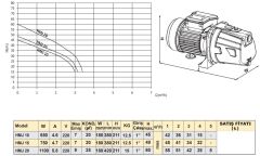 Troy Pompa HMJ 20 Kendinden Emişli Jet Pompa 1.5 HP