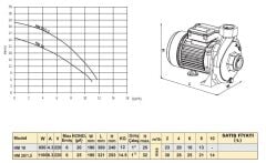 Troy Pompa HM 20/1.5 Santrifüj Pompa 1.5 HP 220V