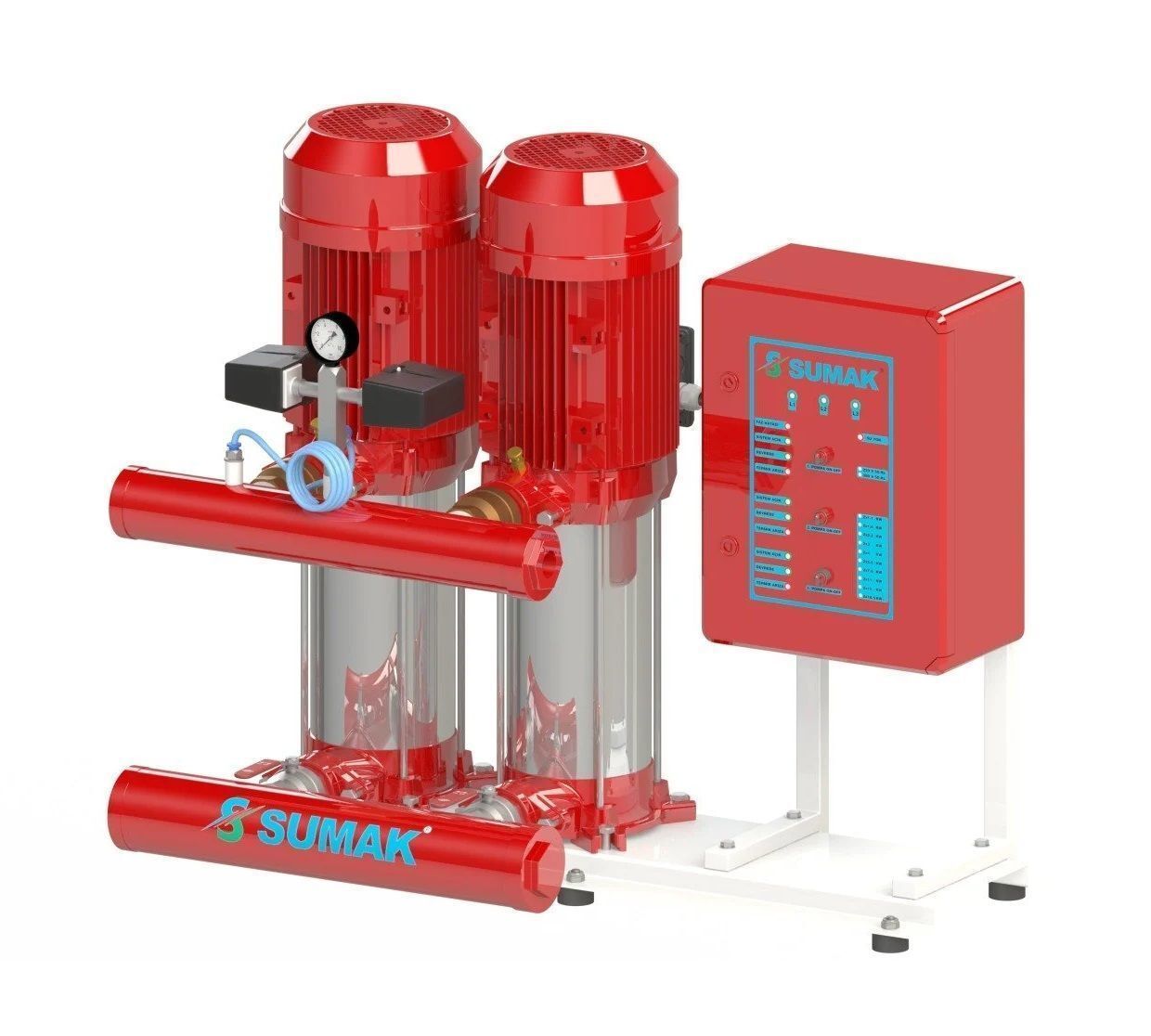 Sumak SHT 16 B 550/5 EEY İki Pom. Yangın Hidroforu 2x5.5 HP 380V