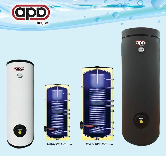 Apa Boyler 800 LT Çift Serpantinli Boyler