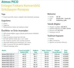 Wilo Atmos Pico 25/1-8 Sirkülasyon Pompası 1'' 180 mm