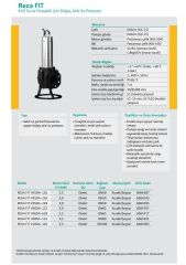 Wilo Rexa FIT V05-226A/21T039-540/O Paslanmaz Kirli Su Ve Foseptik Dalgıç Atık Su Pompası