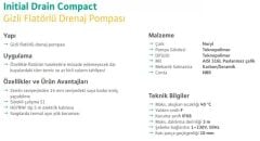 Wilo Drain Compact Asansör Flatörlü Drenaj Pompası 0.5 HP