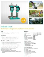 Wilo İnitial Hi-Smart 2-304-3/16/M/E-1,1 İki Pompalı Entegre Frekans Konvertörlü Hidrofor 6 Kat 30 Daire