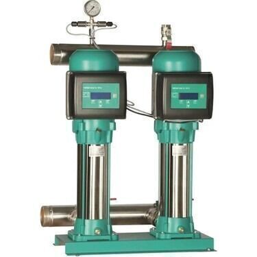 Wilo Initial Hi-Smart 2-310-3/16/T/E-4 İki Pompalı Entegre Frekans Konvertörlü Hidrofor 22 Kat 30 Daire