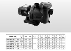 Winpo WNP POOL-2  Havuz Pompası - 2'' Giriş Çıkış - 1.5 HP Trifaze